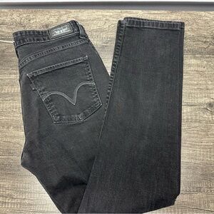 Levi's Black Mid Rise Skinny Jeans 1006